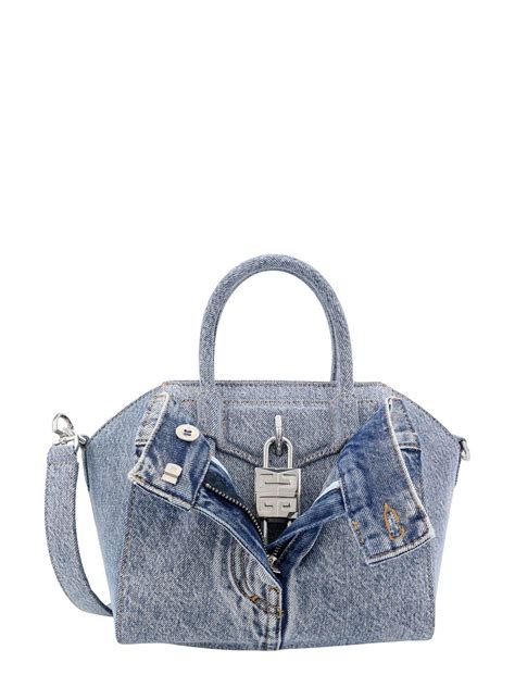 antigona mini givenchy|givenchy mini antigona lock denim tote bag.